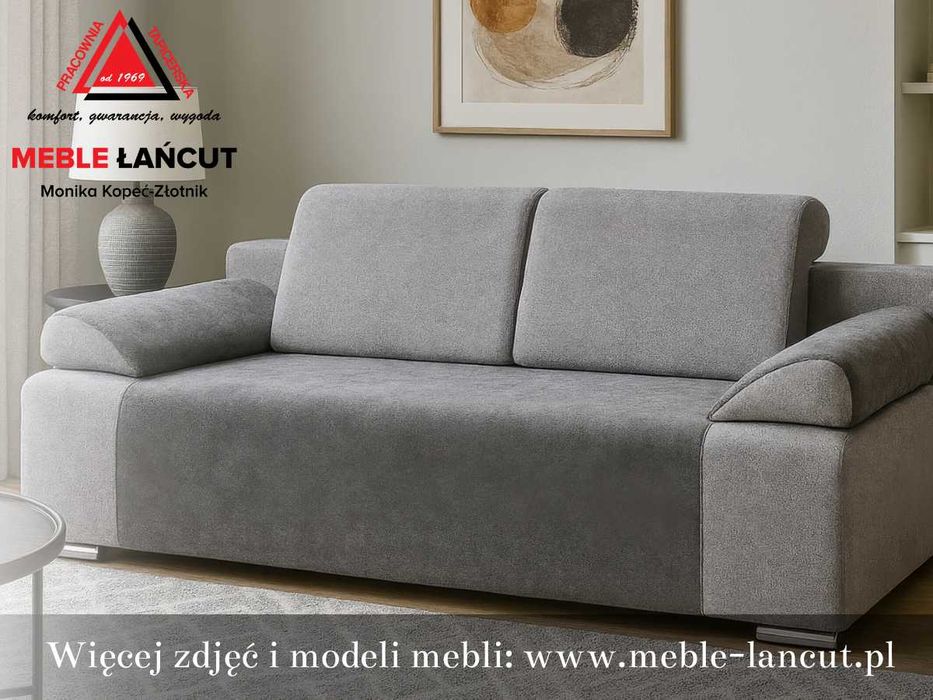 Nowa Kanapa Sofa Wiktor-Gruba Sprężyna, 140x200, Producent, pod wymiar