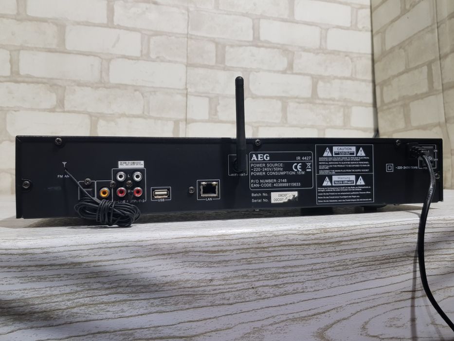 Інтернет радіо AEG IR-4427, Wi-Fi, USB, LAN, б/у з Німеччини