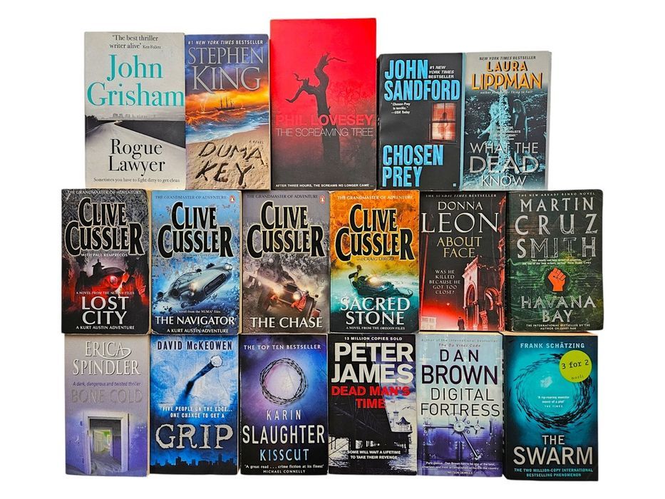 17x Thriller Sensacja Kryminał Po Angielsku Cussler King James