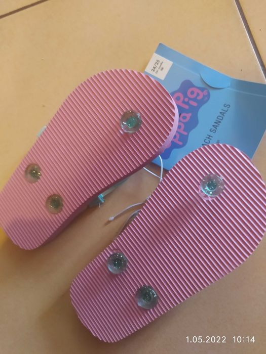 Klapki basenowe, nowe Peppa 24/25