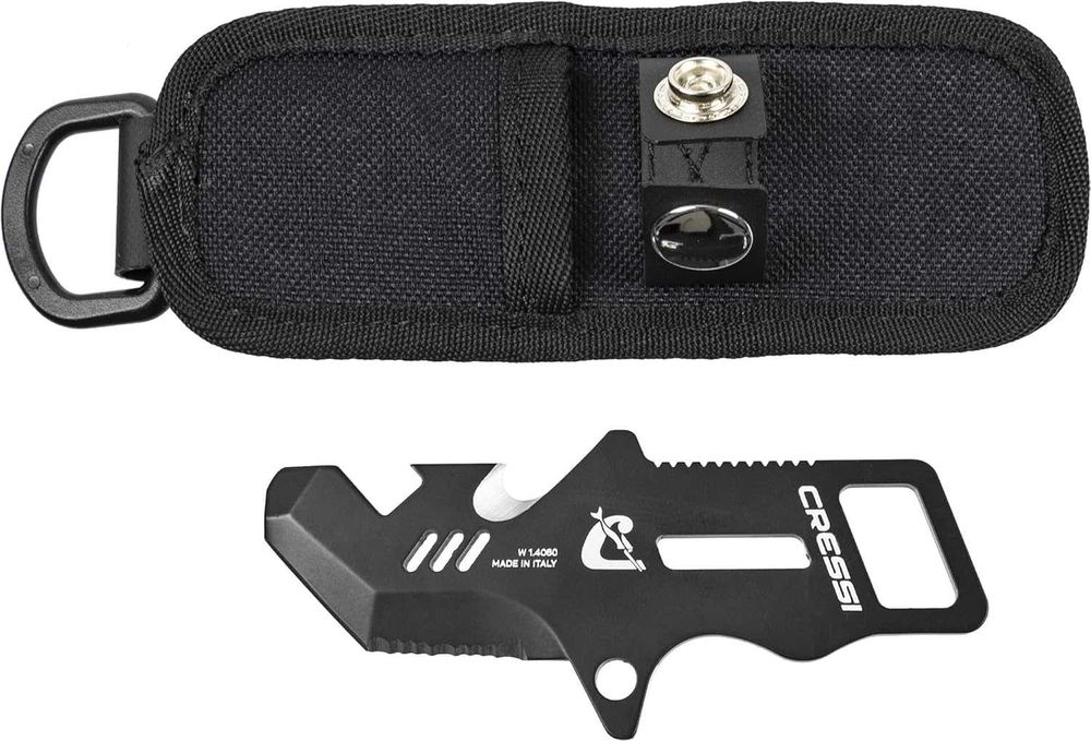 Cressi Unisex-Adul Profesjonalny wielofunkcyjny mini nóż do nurkowania