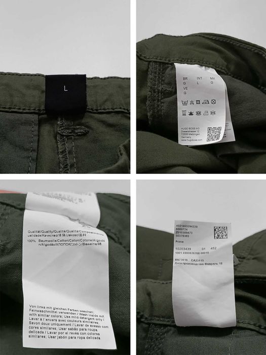 Hugo Boss Prime Cargo Pants Men's L - Military Green