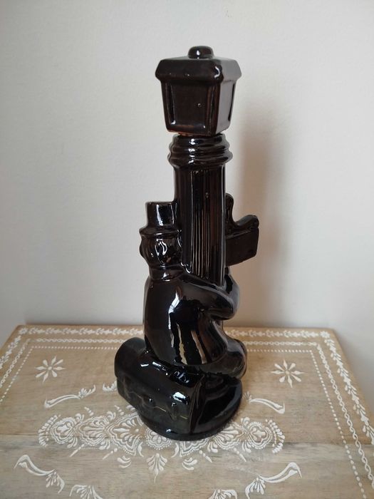 Antiga e curiosa Garrafa, cerâmica vidrada