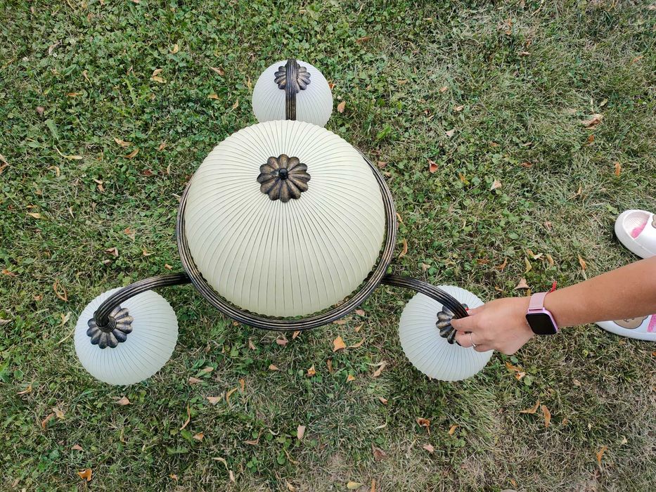 Żyrandol metalowy 6 żarówek E27