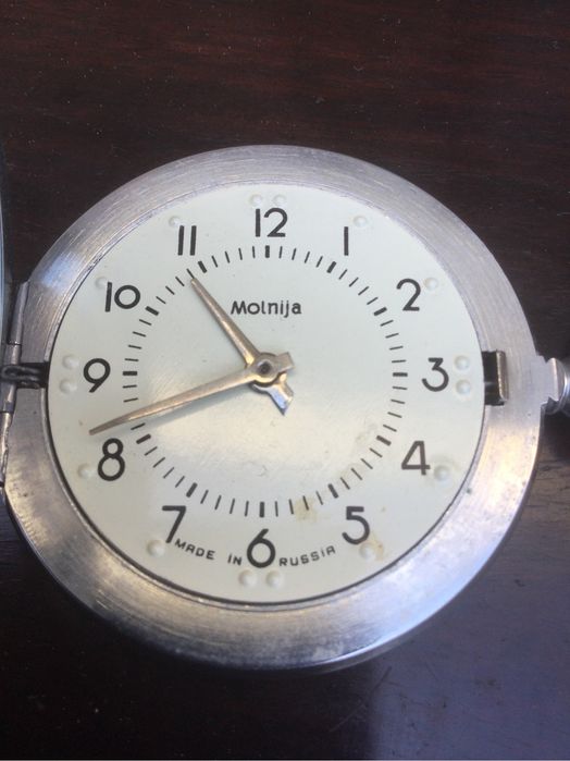 Relógio Corda Russo Molnija 5,0 cm Made in Russia
