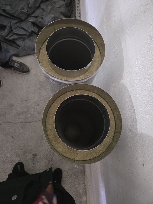 Dwie rury kominowe 150/210 0.6 dl.1m