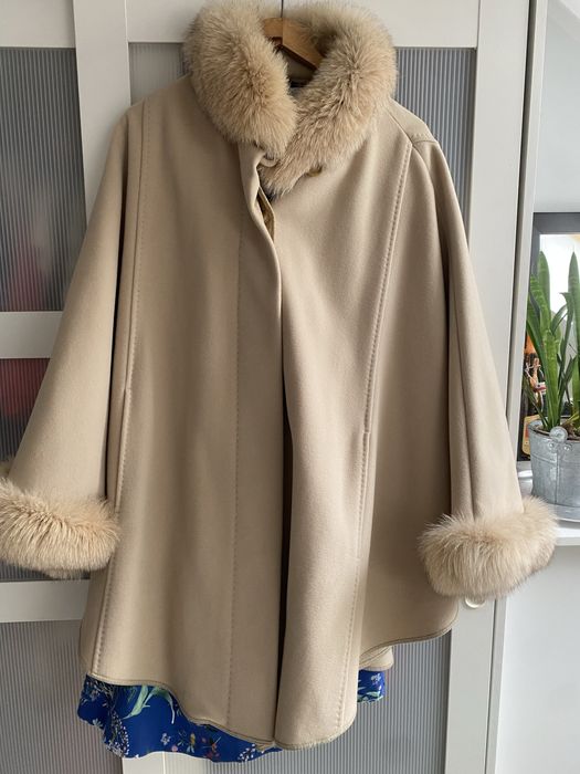 Plaszczyk valmeline z naturalnym futrem