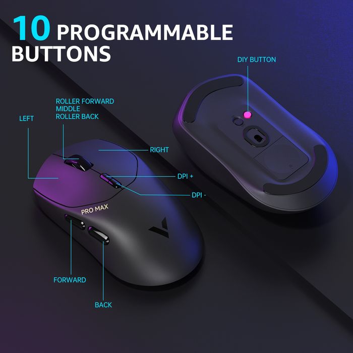 Rapoo VT1 Pro Max / PixArt 3950 (30k dpi)