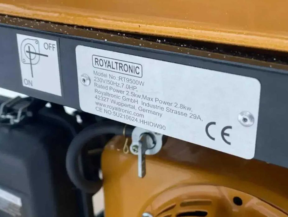 Генератор бензиновий 2,8 кВт ROYALTRONIC original RT9500W 100% МІДЬ