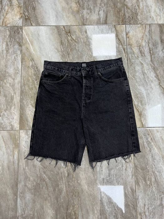 Широкі шорти джинсові чорні Loose Baggy fit широкие шорты BDG sk8