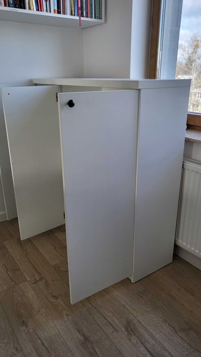Komoda biała, 3 szuflady w środku