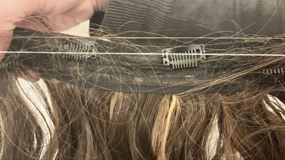 Extensão de cabelo com gancho