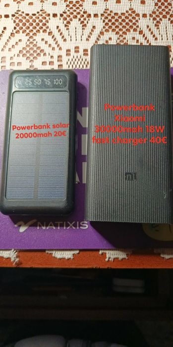 Powerbank portáteis Solar/Xiaomi