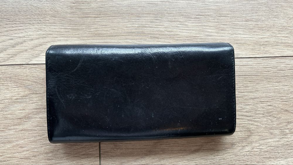 Skórzany czarny portfel Wittchen