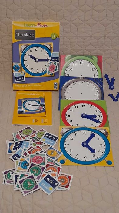 Zegar The clock gra edukacyjna wiek 5 -9 lat bdb