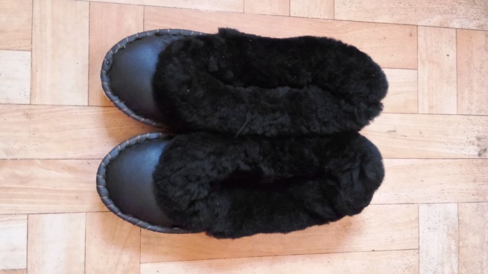 Bambosze pantofle zakopianki kapcie męskie skórzane folk roz. 41-44