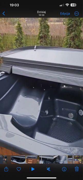 Jacuzzi/ Balia kwadratowa z piecem