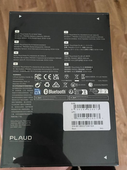 Ai диктофон Plaud note pro