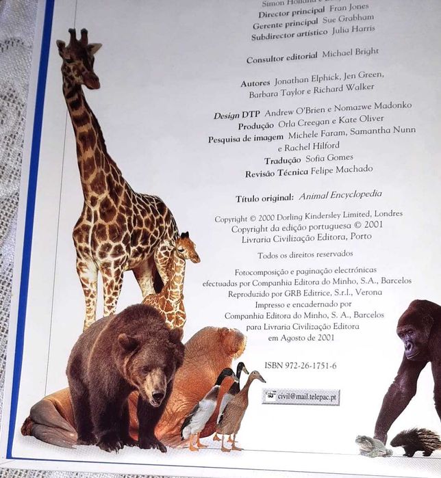 Livro Enciclopédia dos Animais