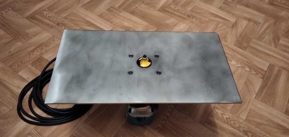 Płyta blat wkładkowa do stołu frezarki  stal nierdzewna