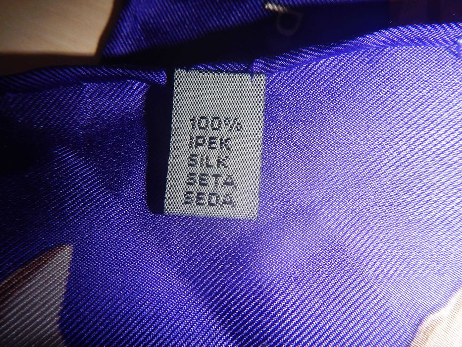 Шовкова хустка longchamp р. 86см х 85см 100% шовк