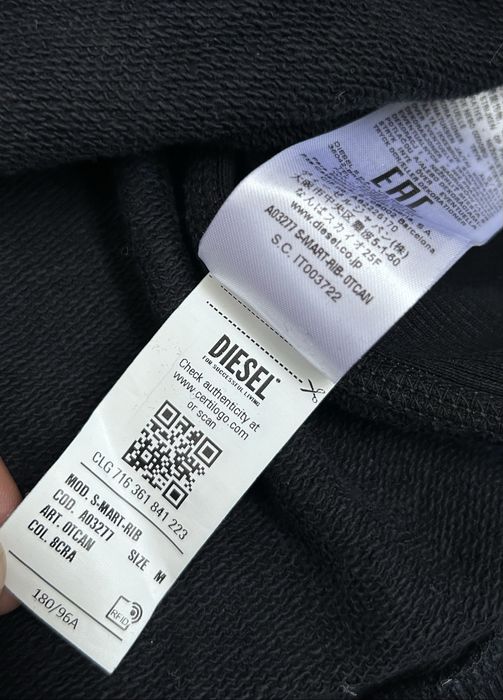 Світшот Diesel Black & Blue S-Mart-Rib Sweatshirt Originals