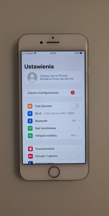 Iphone 8 64gb Silver Stan idealny Bateria 100%