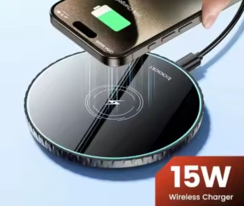 Універсальна бездротова зарядка Toocki  15 Вт