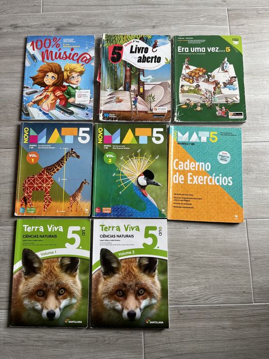 Livros escolares  5.Ano
