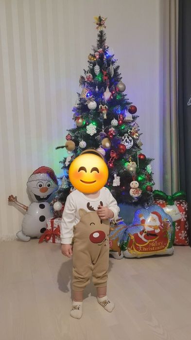 Новорічний костюмчик "Оленятко"ромпер 86 розміру і