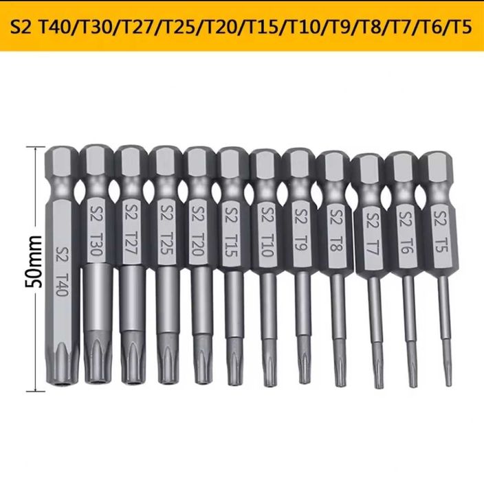 набір біт torx торкс 50 mm / набор бит torx 50 mm біта torx бита торкс