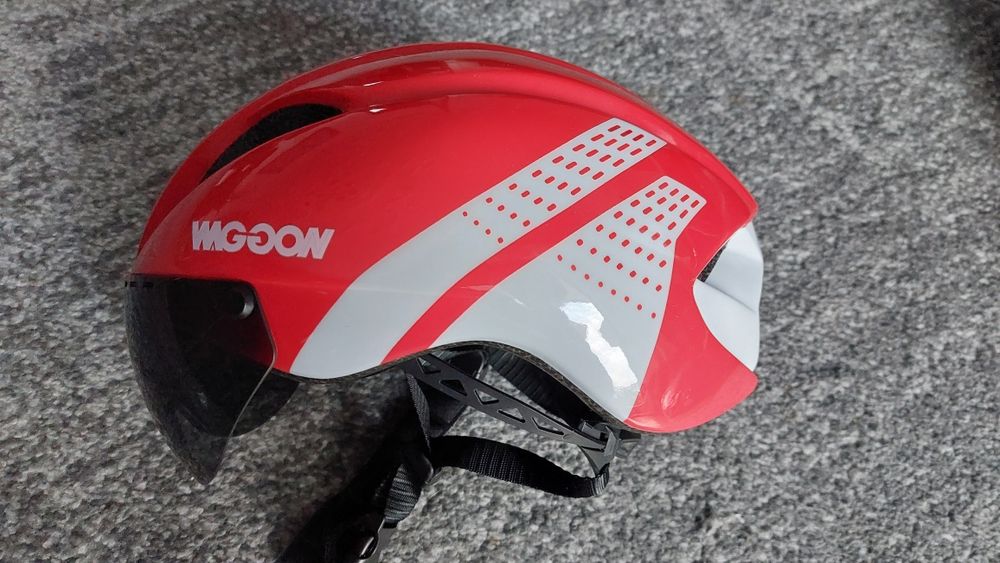 Kask Rowerowy Czasowy M/L 56-62cm Rowerowy Aerodynamiczny do Triathlonu Jazdy na Czas