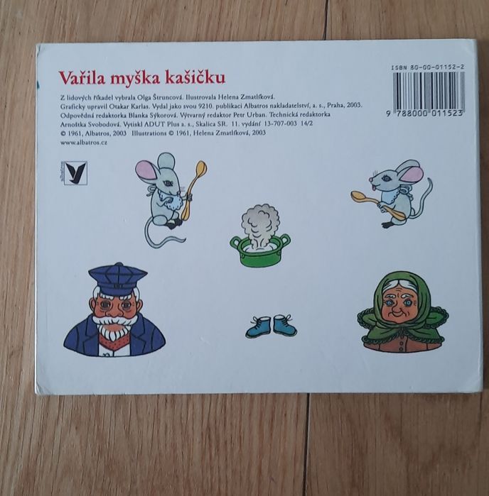 Książeczka w j. czeskim - warzyła myszka kaszkę