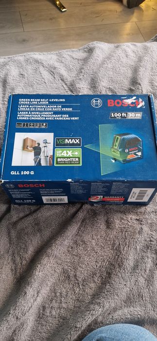Laser krzyżowy Bosch GLL 100 G + statyw... nowe!