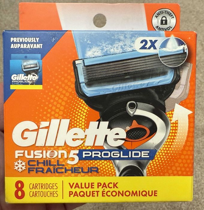 Оригинал 100% из США Gillette Fusion5  упаковка 8шт, лосьон, гель пена