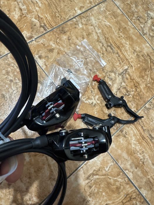 hamulce, SRAM Disc Brake Level Silver Stealth I 2-ttoczkowy