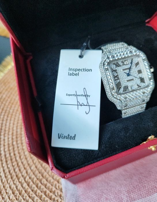 Cartier santos moissanite