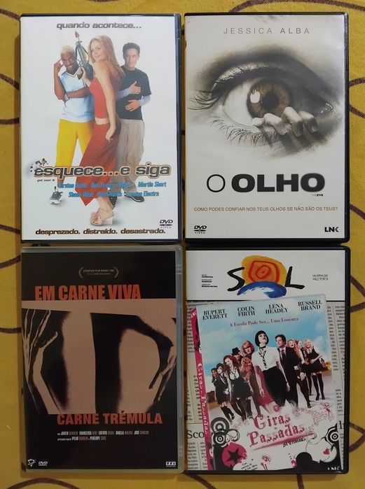 A: DVDs Filmes 0,40 cêntimos Comédia, Terror, Românticos, Ficção