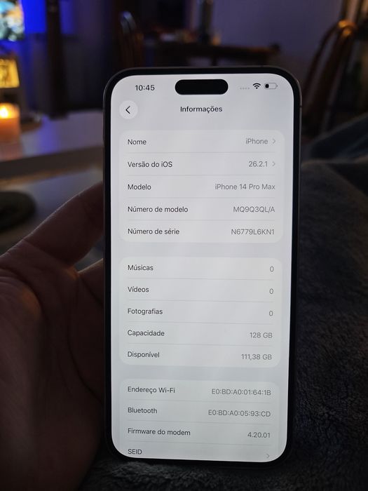 iPhone 14 Pro Max Branco 128gb