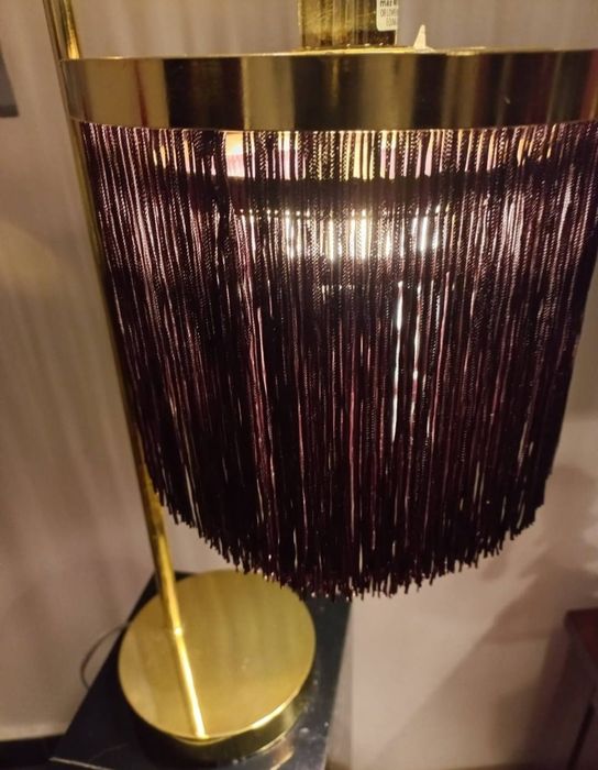 Lampka nocna lampa stołowa z frędzlami oryginalna stylowa