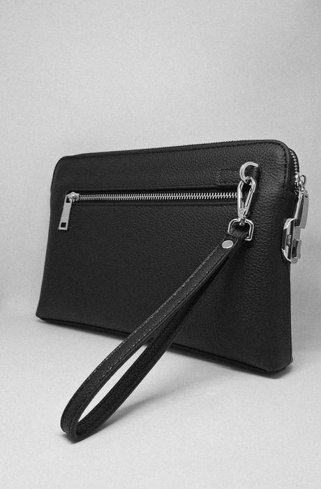 Чоловіча шкіряна барсетка хермес клатч | Мужская барсетка кожаная