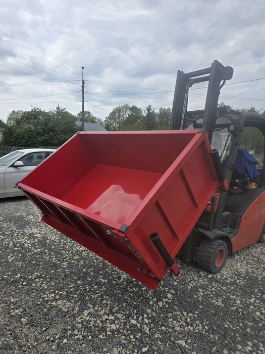 Nowa skrzynia z kiprem hydraulicznym do transportu do ciągnika 2.0 m