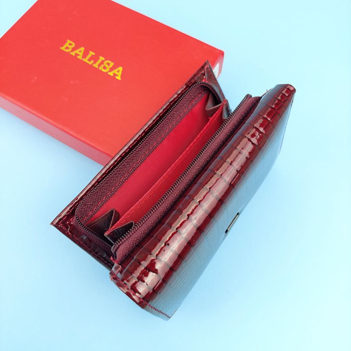 Гаманець жіночий Balisa шкіряний кошелек женский кожаный маленький лак