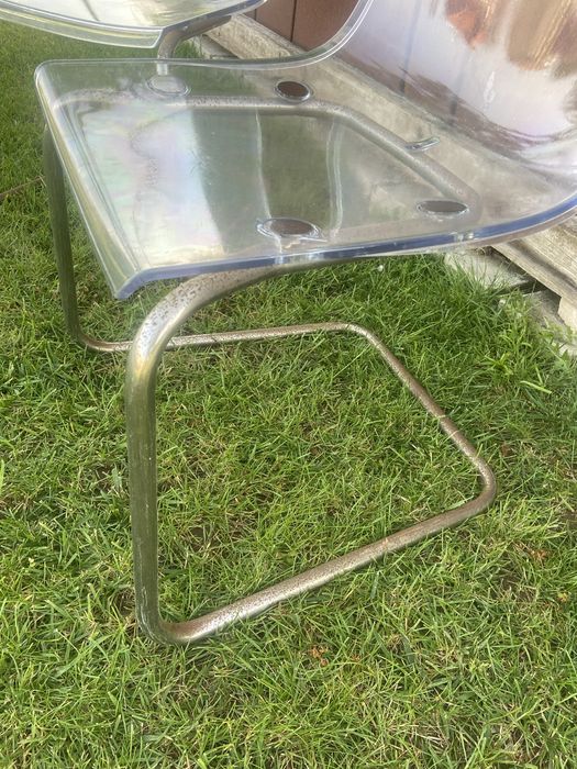 6x Cadeira em acrilico transparente