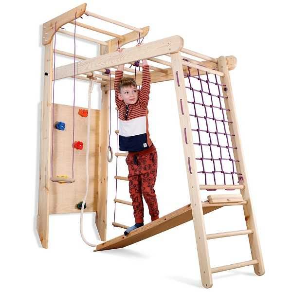 Спортивний комплекс Трансформер 2 з рукоходом і скалолазкою