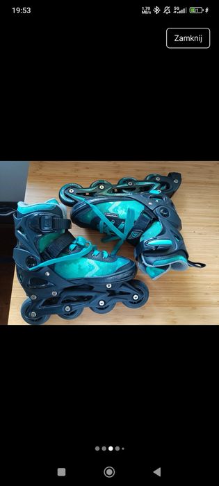 Niebieskie rolki firmy tempish