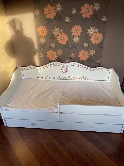 Emma - łózko pojedyncze 160x80 z szufladą+materac