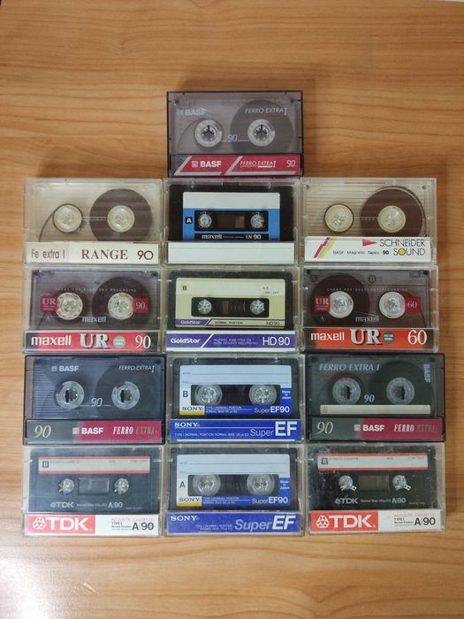 Касети Maxell, Basf, Sony, TDK