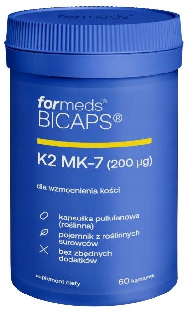 formeds bicaps k2mk-7 rośline kapsułki z pullulanu kości krzepnięcie krwi