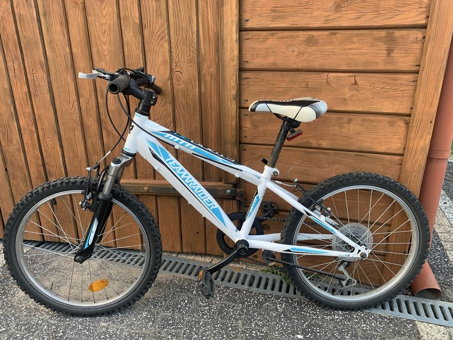 Rower dziecięcy biało niebieski